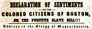 Declaration of Sentiments of the Colored Citizens of Boston