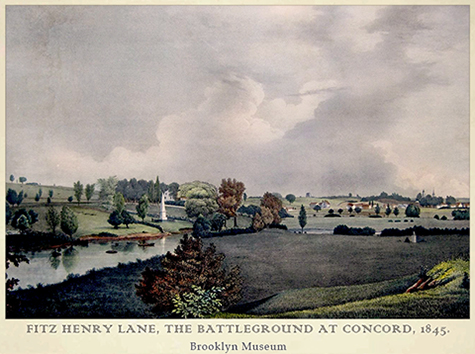 Battleground at Concord, Mass., Fitz Henry Lane