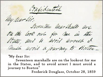 Letter from Frederick Douglass to Charles Slack, 1859