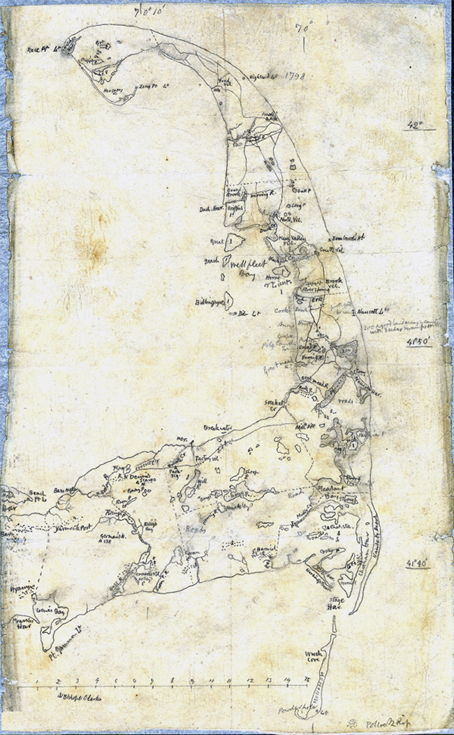 Thoreau's map of Cape Cod