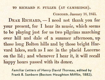 Letter from Thoreau to Richard Fuller, 1843