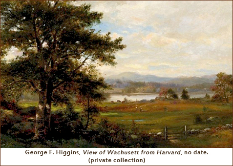 George F. Higgins, View of Wachusett from Harvard, no date