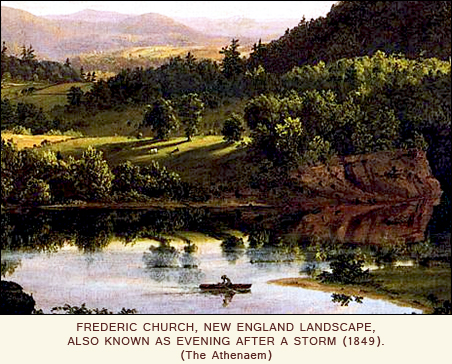 Frederic Church, New England Landscape (detail) 1849