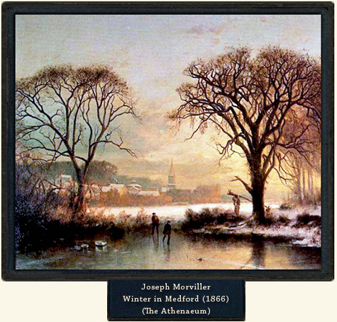 Joseph Morviller, Winter in Medford, 1866.