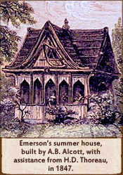 Emerson's summer house, built by AB Alcott, 1847.