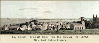 Plymouth Rock from the Burying Hill, 1846.